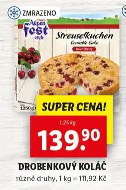 Lidl Drobenkový koláč nabídka