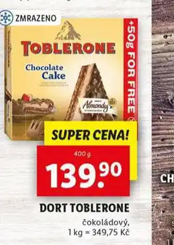Lidl Dort toblerone nabídka