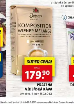 Lidl Pražená vídeňská káva nabídka