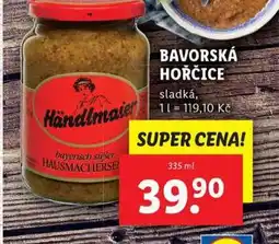 Lidl Bavorská hořčice nabídka