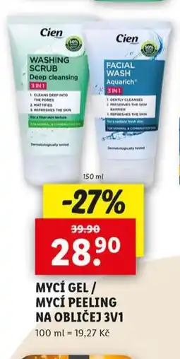 Lidl Cien mycí gel nabídka