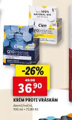 Lidl Cien krém proti vráckám nabídka