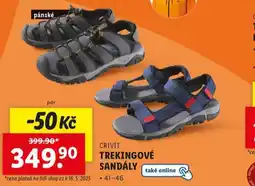 Lidl Trekingové sandály nabídka
