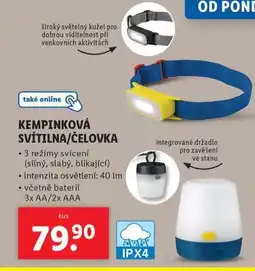 Lidl Kempinková svítilna / čelovka nabídka