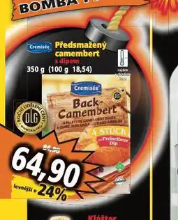 Norma Předmažený camembert nabídka