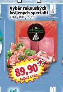 Norma Výběr rakouských krájených specialit nabídka