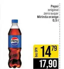 Jip Pepsi original zero sugar Mirinda orange 0,5l nabídka