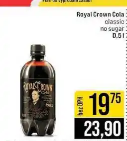 Jip Royal Crown Cola classic no sugar 0,5l nabídka