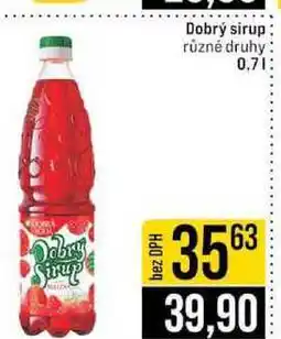 Jip Dobrý sirup různé druhy 0,7l nabídka