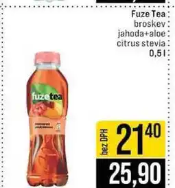 Jip Fuze Tea broskev jahoda+aloe citrus stevia 0,5l nabídka