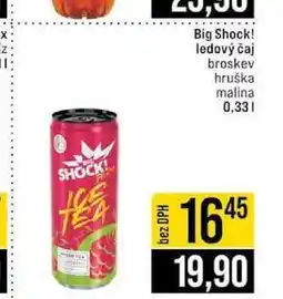 Jip Big Shock! ledový čaj broskev hruška malina 0,33l nabídka