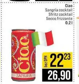 Jip Ciao Sangria cocktail Sfritz cocktail Secco frizzante 0,2l nabídka