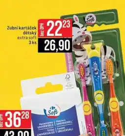 Jip Zubní kartáček dětský extra soft 3 ks nabídka