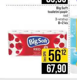 Jip Big Soft toaletní papír red 3-vrstvý 8+2 ks nabídka