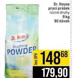 Dr. House prací prášek různé druhy 9 kg 90 dávek