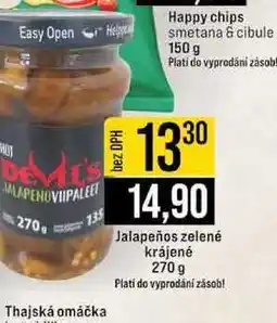Jip Jalapeños zelené krájené 270 g nabídka