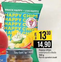Jip Happy chips smetana & cibule 150 g nabídka