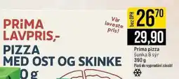 Jip Prima pizza šunka & sýr 390g nabídka