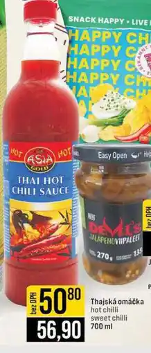 Jip Thajská omáčka hot chilli sweet chilli 700 ml nabídka