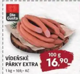Coop hb Vídeňské párky extra nabídka