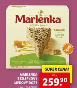 Lidl MARLENKA BEZLEPKOVÝ MEDOVÝ DORT nabídka