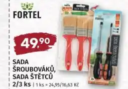 Coop hb FORTEL Sada šroubováků, sada štětců nabídka