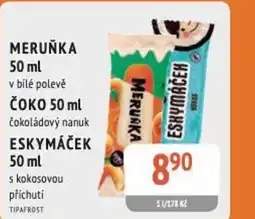 Coop hb Meruňka v bílé polevě Čoko čokoládový nanuk ESKYMÁČEK s kokosovou příchuti nabídka