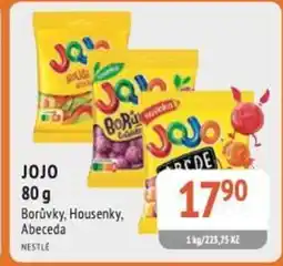 Coop hb JOJO Borůvky, Housenky, Abeceda nabídka