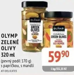 Coop hb Olymp zelené olivy nabídka