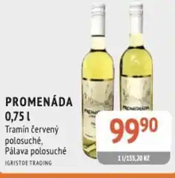 Coop hb PROMENÁDA Tramín červený polosuché, Pálava polosuché nabídka