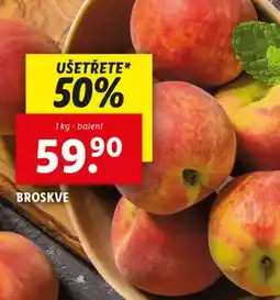 Lidl Broskve nabídka
