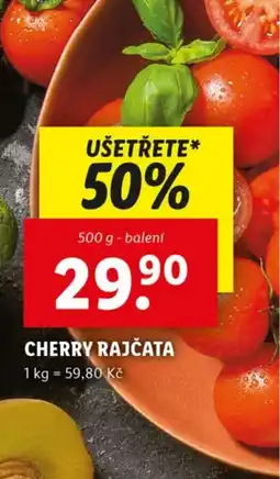 Lidl Cherry rajčata nabídka