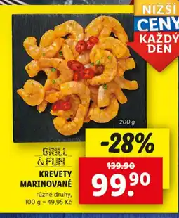 Lidl Krevety marinované nabídka