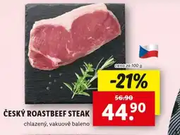 Lidl Český roastbeef steak nabídka