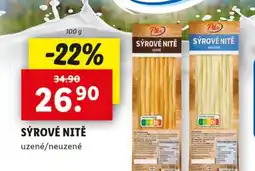 Lidl PILOS Sýrové nitě uzené/neuzené nabídka