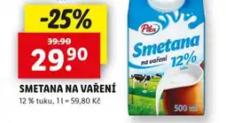 Lidl PILOS Smetana na vaření nabídka