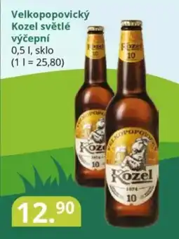 Potraviny CZ Velkopopovický kozel světlé výčepní nabídka