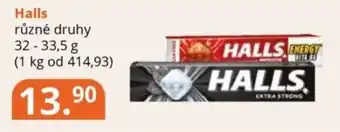 Potraviny CZ Halls nabídka