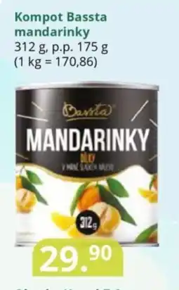 Potraviny CZ Kompot bassta mandarinky nabídka