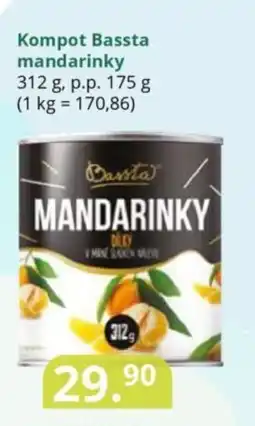 Potraviny CZ Kompot bassta mandarinky nabídka