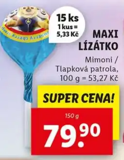 Lidl Maxi lízátko nabídka