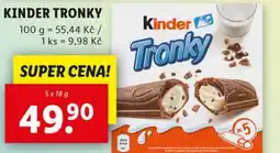 Lidl Kinder tronky nabídka