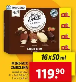 Lidl Mini-mix zmrzlina nabídka