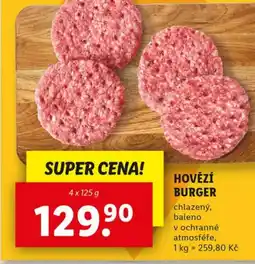Lidl Hovězí burger nabídka