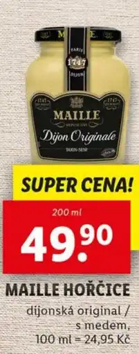 Lidl Maille hořčice nabídka