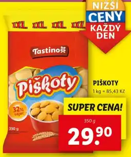 Lidl Tastino Piškoty nabídka