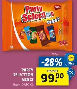 Lidl Party Selection minis nabídka