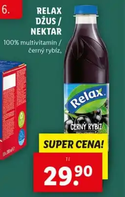 Lidl Relax džus / nektar nabídka