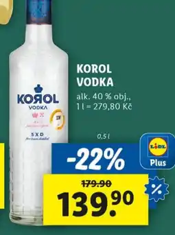 Lidl Korol vodka nabídka