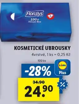 Lidl Floralys Kosmetické ubrousky nabídka